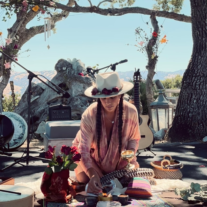 sage cleansing and cacao ceremony